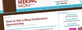 HOW TO GET A BLOG CONFERENCE SPONSORSHIP - DEAL SEEKING MOM